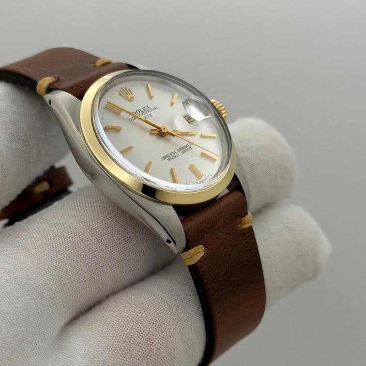 Rolex Date 1500 34mm Silver Dial Yellow Gold Stainless Steel - 10