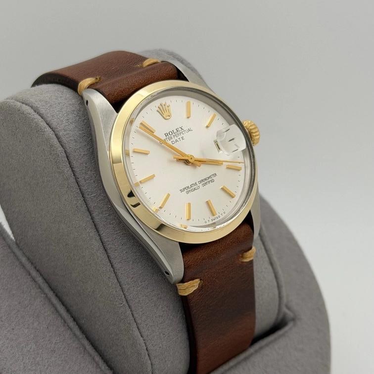 Rolex Date 1500 34mm Silver Dial Yellow Gold Stainless Steel - 5