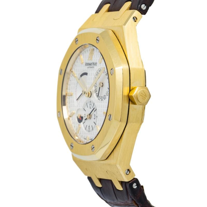 Audemars Piguet Royal Oak 26120BA Dual Time MINT 18k White Dial Watch 39mm - 3