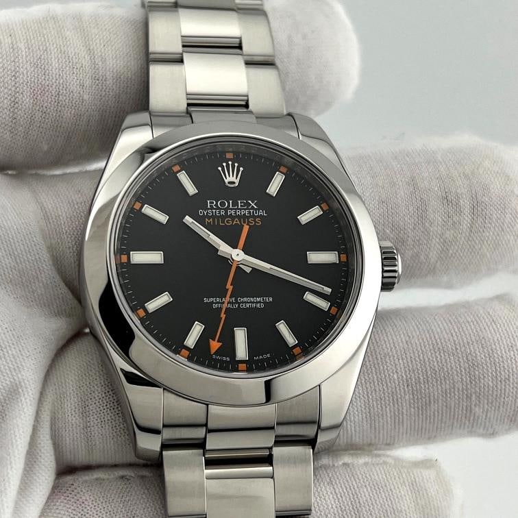Rolex Milgauss 116400 40mm Black Dial Stainless Steel Box Booklets - 2