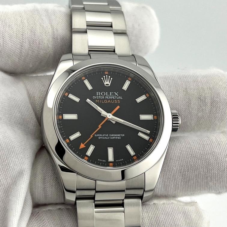 Rolex Milgauss 116400 40mm Black Dial Stainless Steel Box Booklets - 3