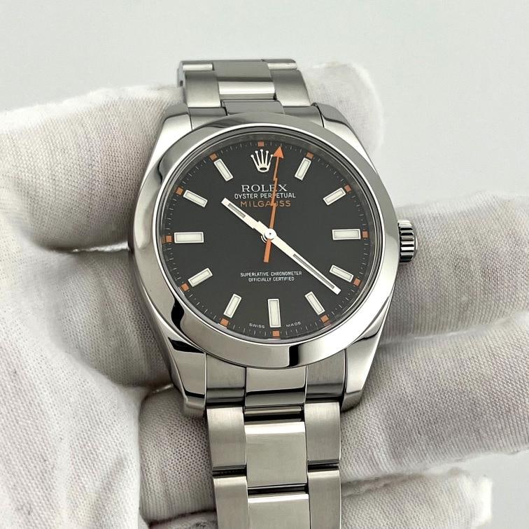 Rolex Milgauss 116400 40mm Black Dial Stainless Steel Box Booklets - 4