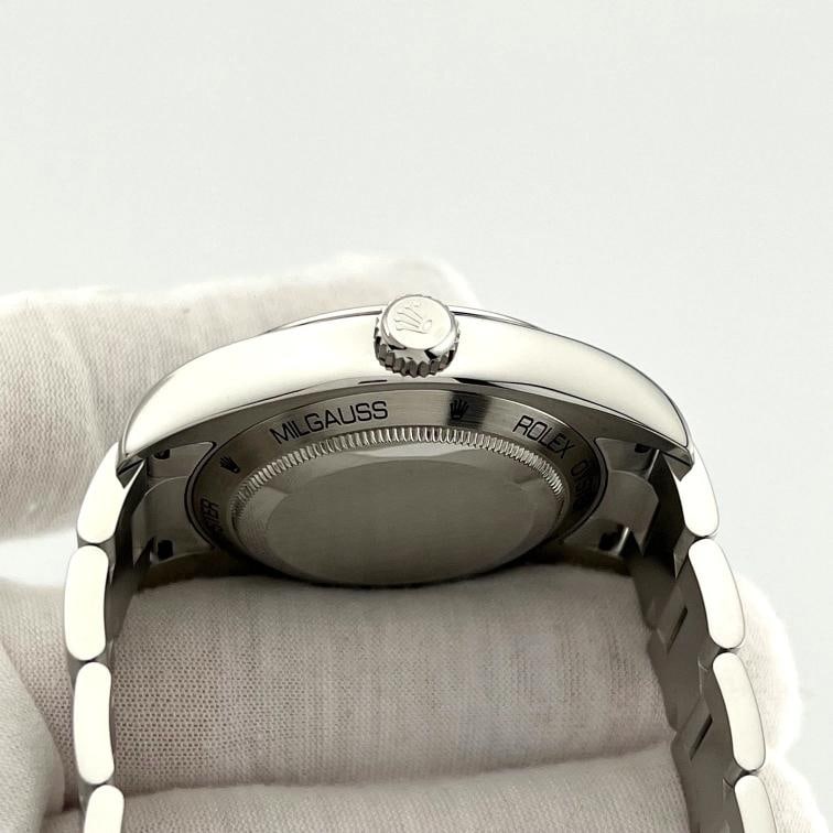 Rolex Milgauss 116400 40mm Black Dial Stainless Steel Box Booklets - 9