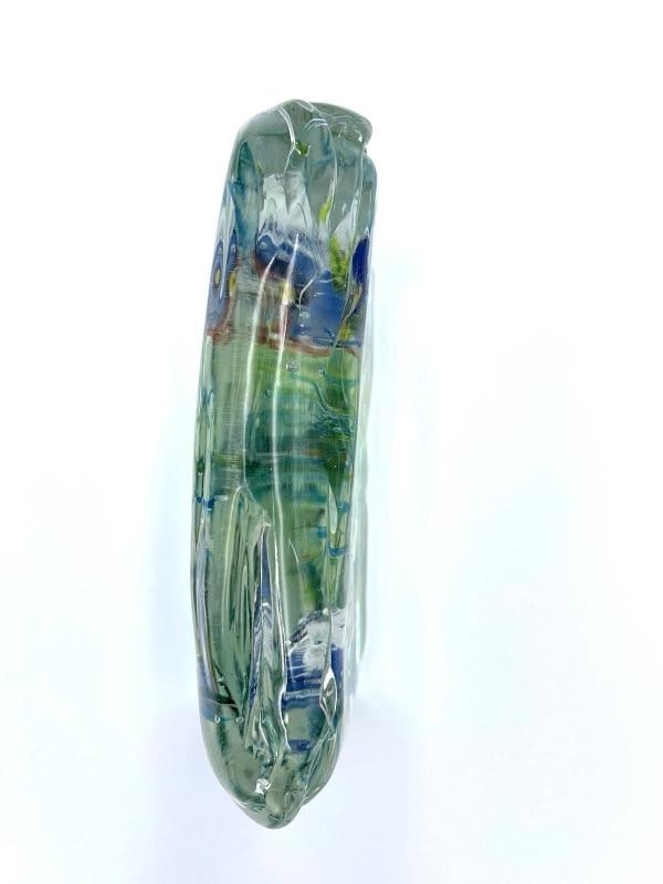 1950s Murano Art Glass Block Aquarium BARBINI For CENEDESE Large w/base Light - 6