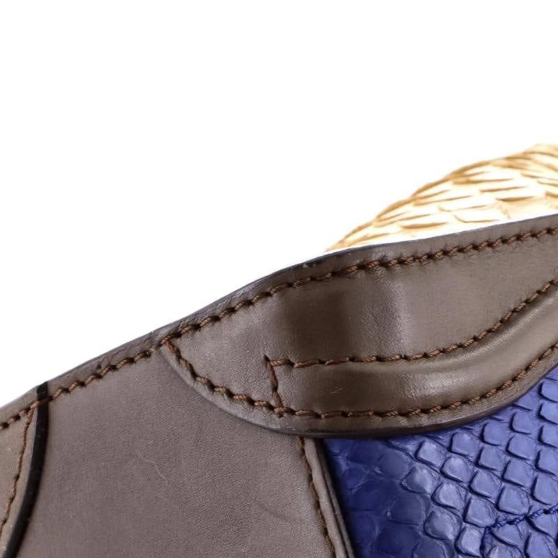 Celine Tricolor Luggage Bag Python and Leather Nano - 6