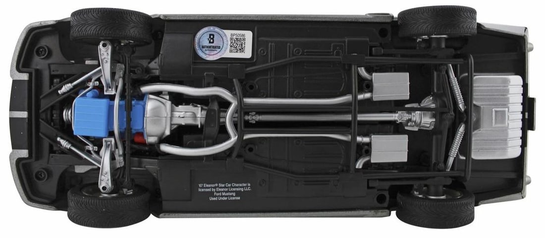 Nicholas Cage Gone in 60 Seconds Signed 1967 Mustang Eleanor Die Cast Car BAS - 4