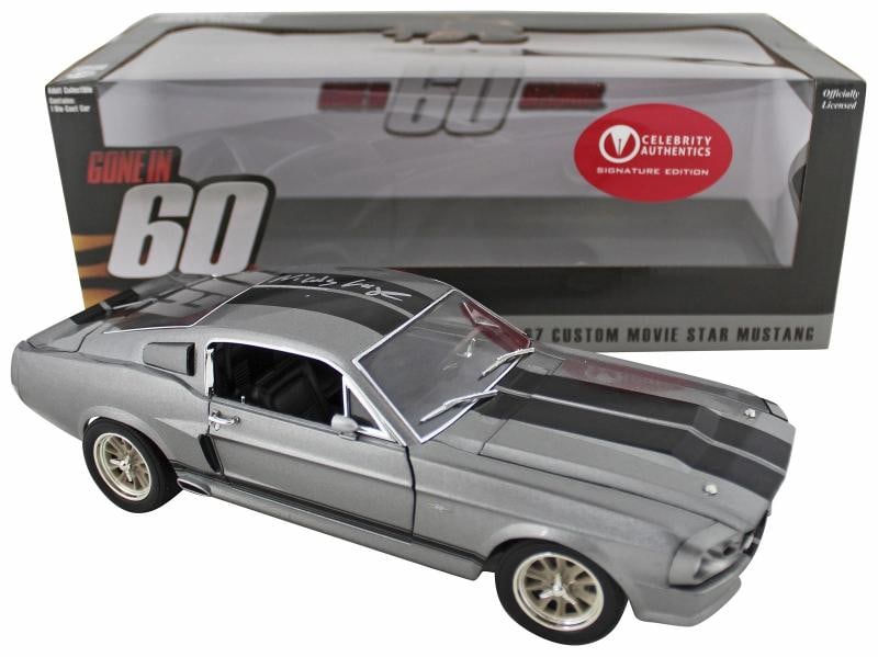 Nicholas Cage Gone in 60 Seconds Signed 1967 Mustang Eleanor Die Cast Car BAS - 8