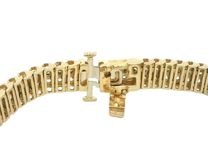 Diamond Bracelet In 14k Yellow Gold - 5