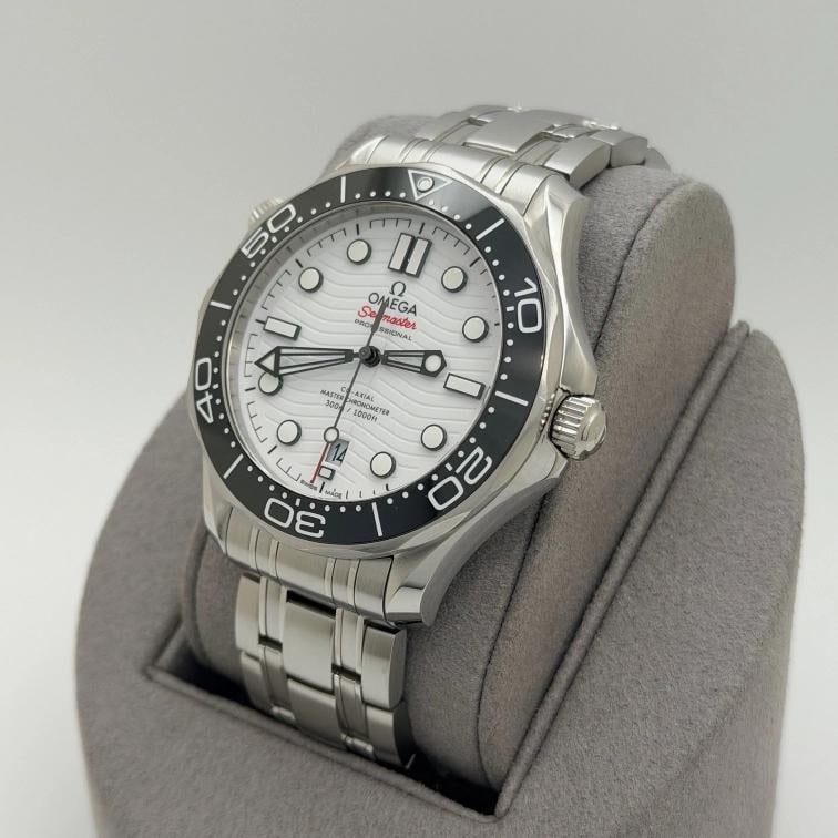 Omega Seamaster Diver 300M 210.30.42.20.04.001 42mm White Dial Steel Box Paper - 3