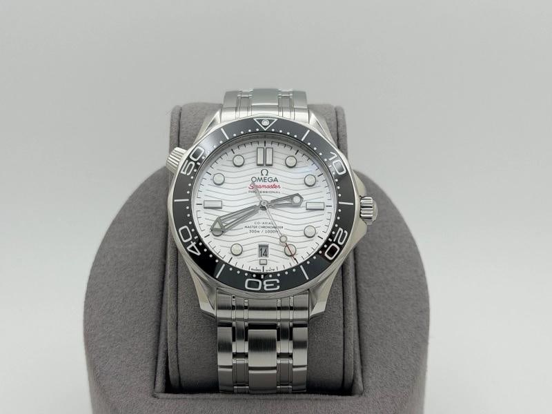 Omega Seamaster Diver 300M 210.30.42.20.04.001 42mm White Dial Steel Box Paper - 9