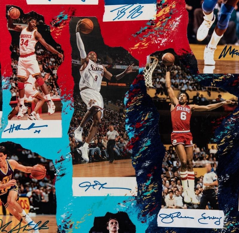 Michael Jordan Kobe Bryant LeBron James Signed Legends Of The Game Art - 12