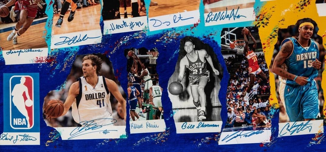 Michael Jordan Kobe Bryant LeBron James Signed Legends Of The Game Art - 16