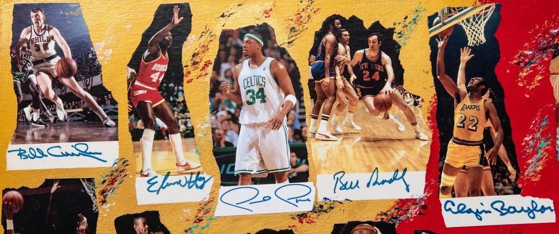 Michael Jordan Kobe Bryant LeBron James Signed Legends Of The Game Art - 4