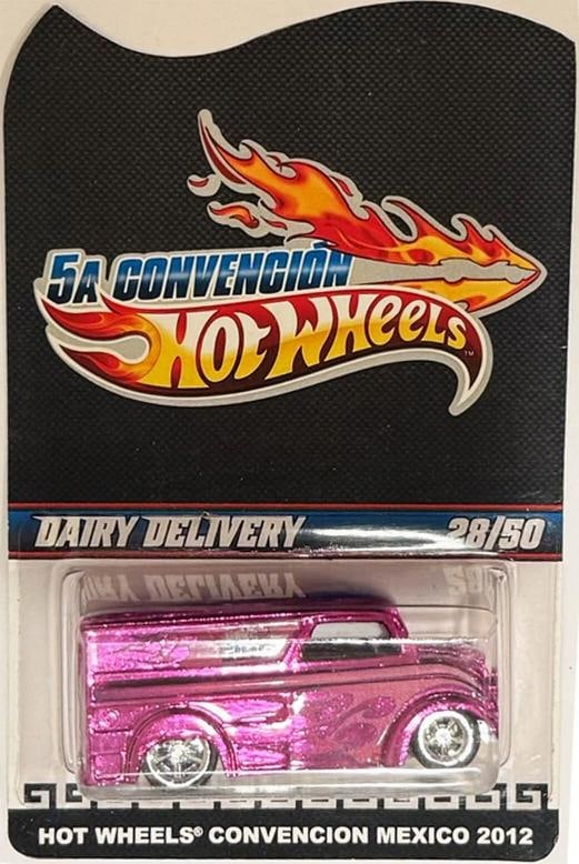 Pink DAIRY DELIVERY Hot Wheels 2012 Mexico Convention 28/50 (1 of 5)