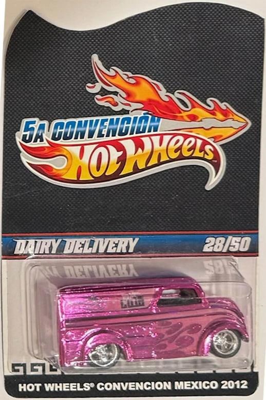 Pink DAIRY DELIVERY Hot Wheels 2012 Mexico Convention 28/50 - 2