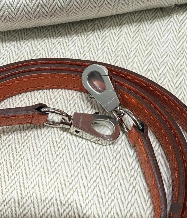 Unworn Hermes Mini Kelly 20 Verso Feu Orange Chevre Mysore Palladium Y Stamp - 8