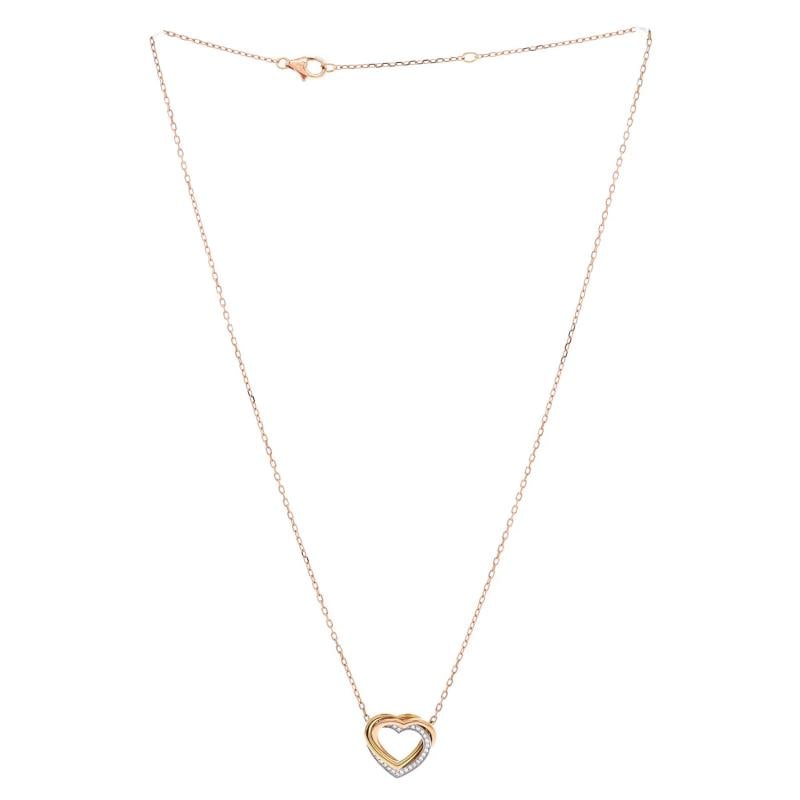 Cartier Trinity de Cartier Heart Pendant Necklace 18K Tricolor Gold - 2