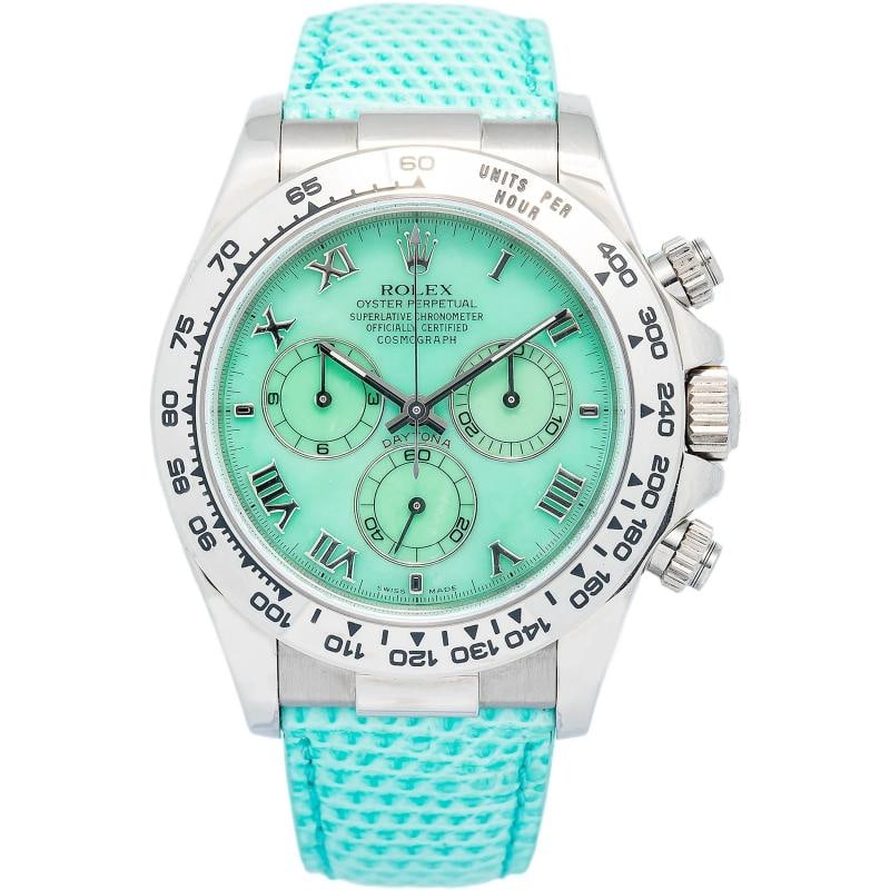Rolex Daytona 116519 RARE Green Beach MOP 18k White Gold 2009 Papers Unisex 40mm - 2