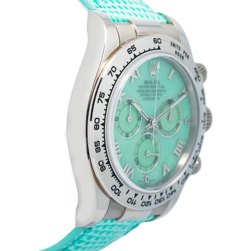 Rolex Daytona 116519 RARE Green Beach MOP 18k White Gold 2009 Papers Unisex 40mm - 4