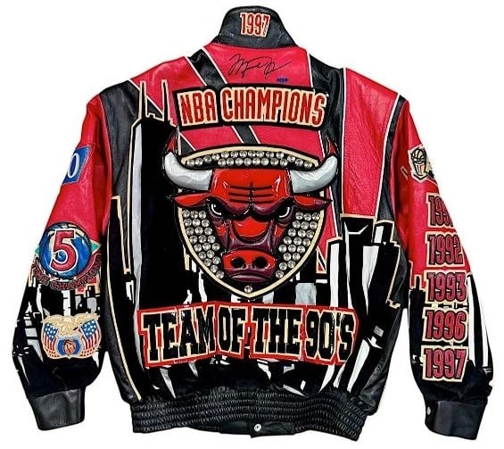 Michael Jordan Signed Jeff Hamilton Custom Leather Jacket UDA PSA DNA & Beckett - 2