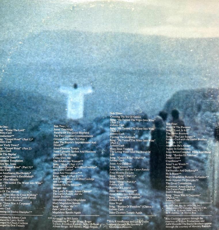 JOHNNY CASH Signed Autograph LP Cover "The Gospel Road" Vinyl JSA LOA - 3