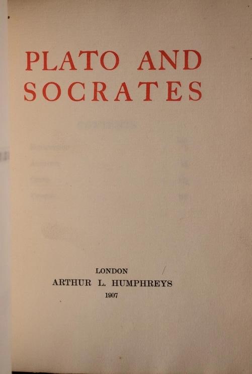 1907 Plato and Socrates - 6