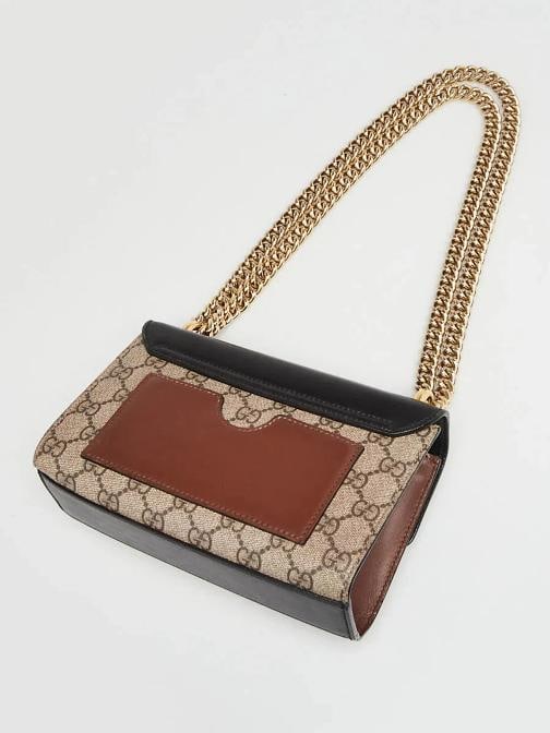 Gucci Beige/Black GG Supreme Coated Canvas Padlock Small Shoulder Bag - 3
