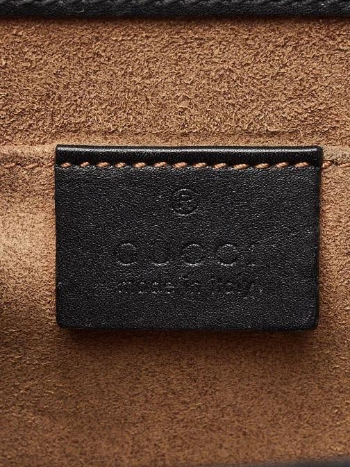 Gucci Beige/Black GG Supreme Coated Canvas Padlock Small Shoulder Bag - 8