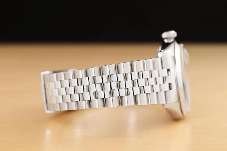 ROLEX OYSTER PERPETUAL DATE 1500 GREEN DIAL SMOOTH BEZEL STEEL 34MM WATCH - 8