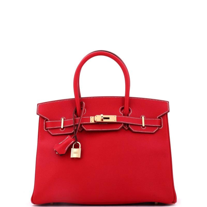 Hermes Candy Birkin Bag Epsom 30: Accessories: Dust Bag, Keys, Clochette, Lock Measurements: Handle Drop 4", Height 9", Width 11.5", Depth 6". Condition: Pre-owned - Excellent,Brand: Hermes,Exterior Material: Leather,Style: