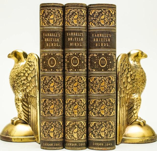 1843 History of British Birds by W. Yarrell Illustrated Leather First Edition: Country of Origin: United States,Author: William Yarrell,Binding: Leather,Language: English,Original/Facsimile: Original,Place of Publication: London,Publisher: John Van Voorst,Region: Europe,Special