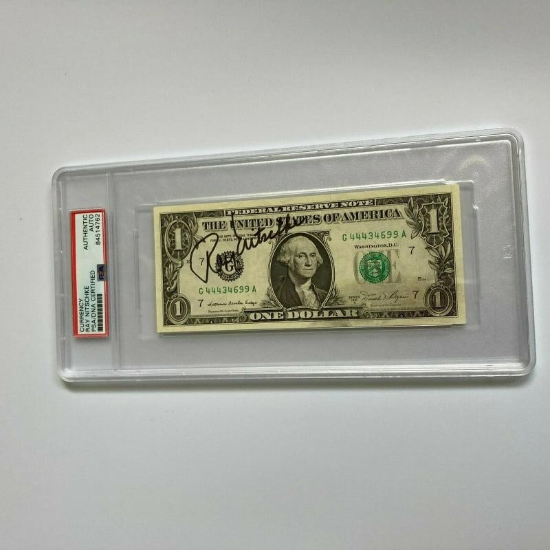 Ray Nitschke Signed Autographed $1 One Dollar Bill PSA DNA COA NFL: Product: Photo,Sport: Football-NFL,Autograph Authentication: Professional Sports Authenticator (PSA),Original/Reprint: Original,Country of Origin: United States Low Estimate: 700.00High Estimate:
