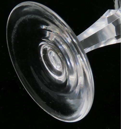 Antique c1870 10 American Cut Frosted Hand Blown Grape Cordial Glasses - 5