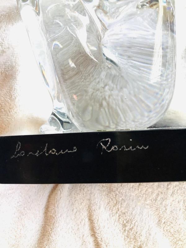 EXCELLENT MURANO ITALIAN ART GLASS BY LOREDANO ROSIN SIGNED BOY/ GIRL SCULPTURE - 3