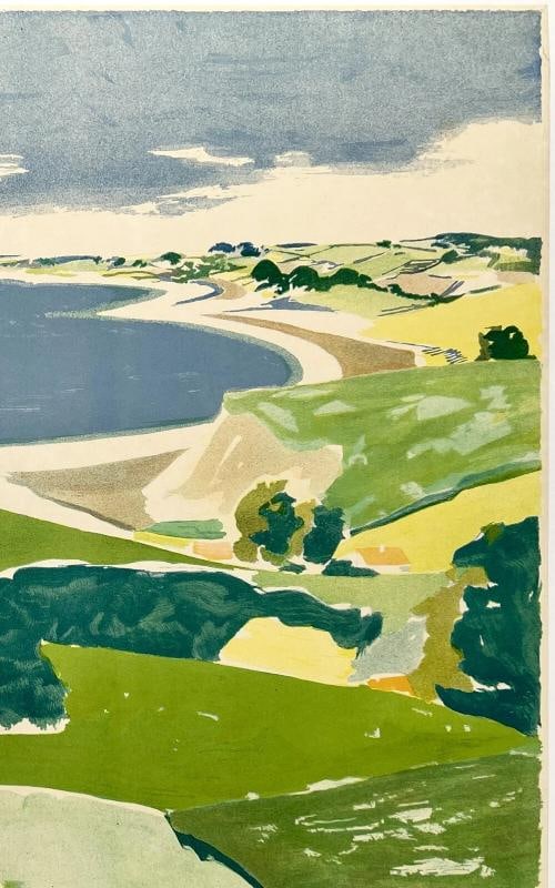 Original Vintage Poster JUTLAND DENMARK Danish Travel Tourism Danemark '39 LINEN - 3