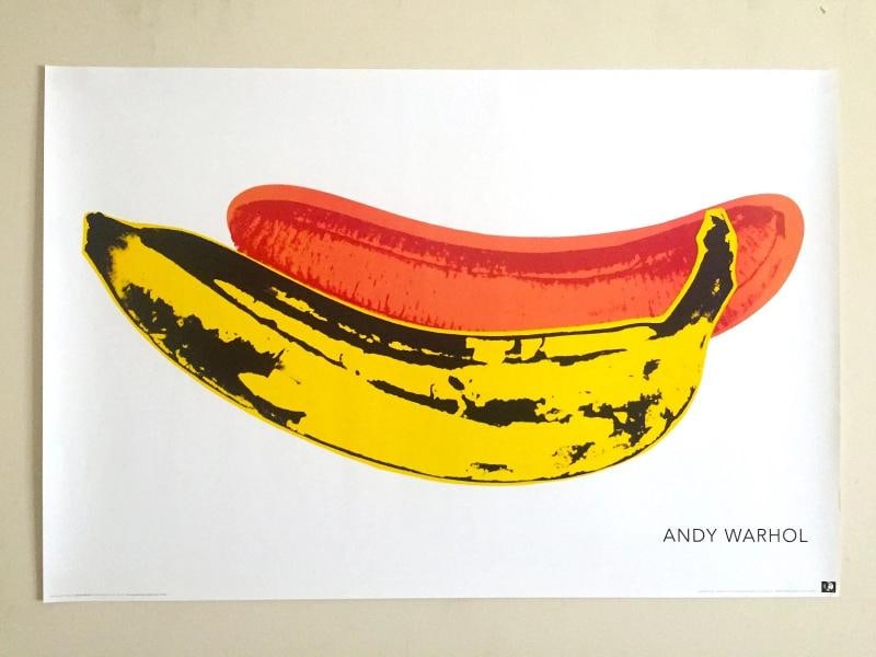 ANDY WARHOL FOUNDATION OFFSET LITHOGRAPH PRINT POP ART POSTER " BANANA " 1966 - 8