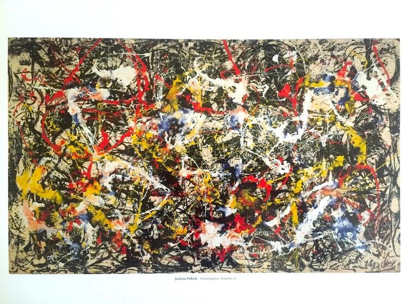 JACKSON POLLOCK ABSTRACT EXP COLLECTOR LITHOGRAPH PRINT CONVERGENCE NO.10 1952 (1 of 12)