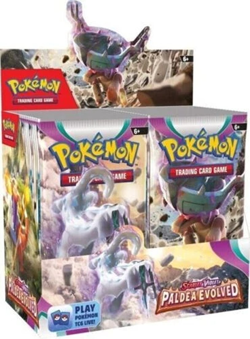 Pokemon TCG: Scarlet & Violet Paldea Evolved Factory Sealed Booster Box: Condition: New/Factory Sealed: A brand-new, unused, unopened, undamaged item (including handmade items). See the seller's listing for full details. ,Card Size: Standard,Game: Pokémon TCG,Set: