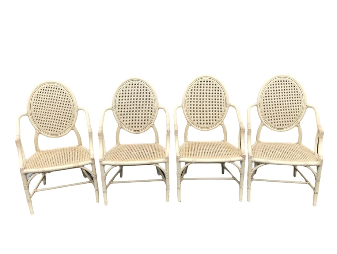 SET OF 4~ MCGUIRE XVl Caned Armchairs (1 of 12)