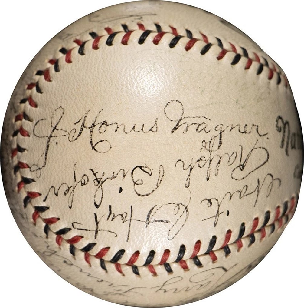 Stunning Honus Wagner 1933 Pittsburgh Pirates Team Signed Baseball Beckett COA (1 of 13)