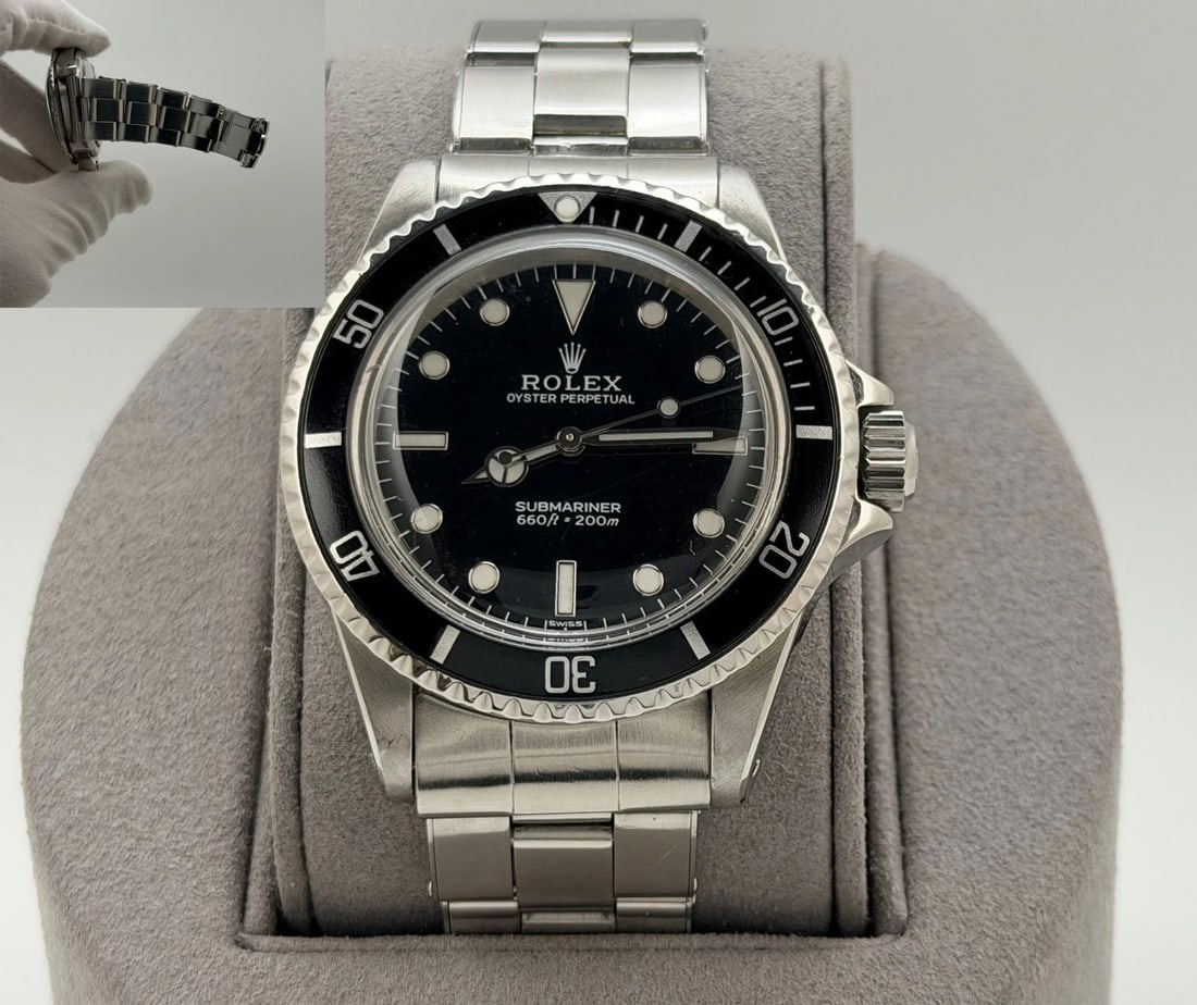 Vintage Rolex Submariner No Date 5513 40mm Oyster Rivet Bracelet Stainless Steel (1 of 11)