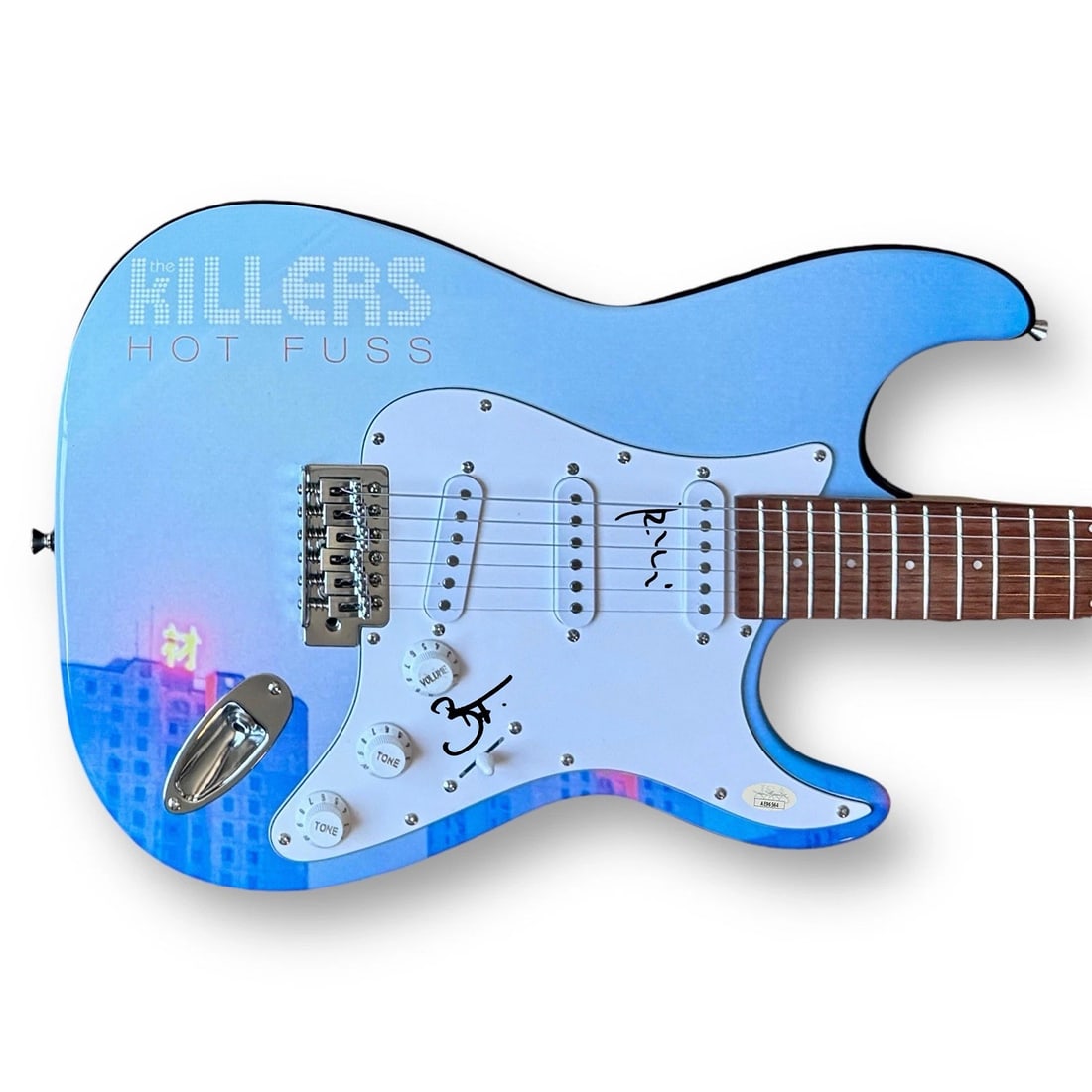 The Killers Signed Guitar Custom JSA COA Brando Flowers Ronnie Vannucci Hot Fuss (1 of 2)