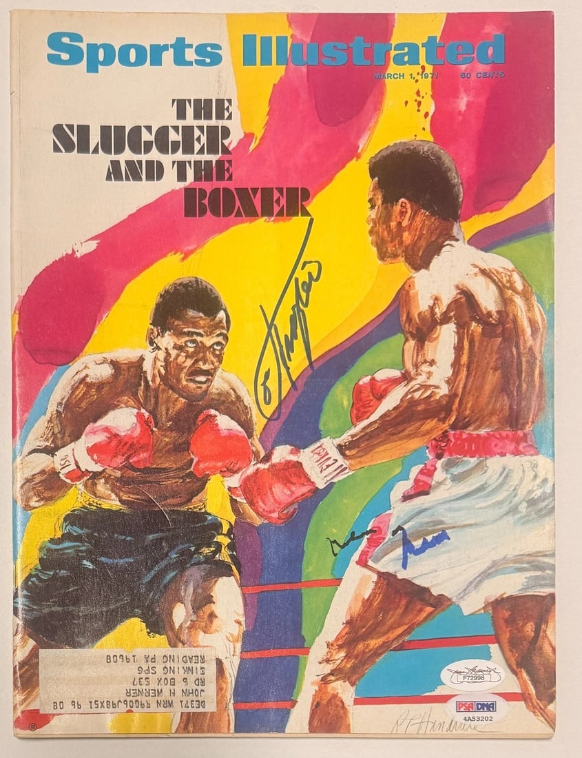 Joe Frazier and Muhammad Ali Signed SI Magazine Mar 1971 PSA DNA ITP LOA 4A53202 (1 of 3)