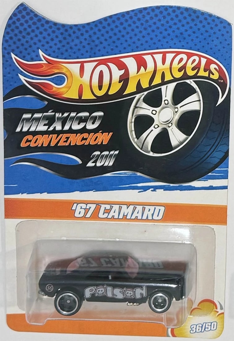 Black '67 CHEVY CAMARO Hot Wheels 2011 Mexico Convention 36/50 (1 of 2)
