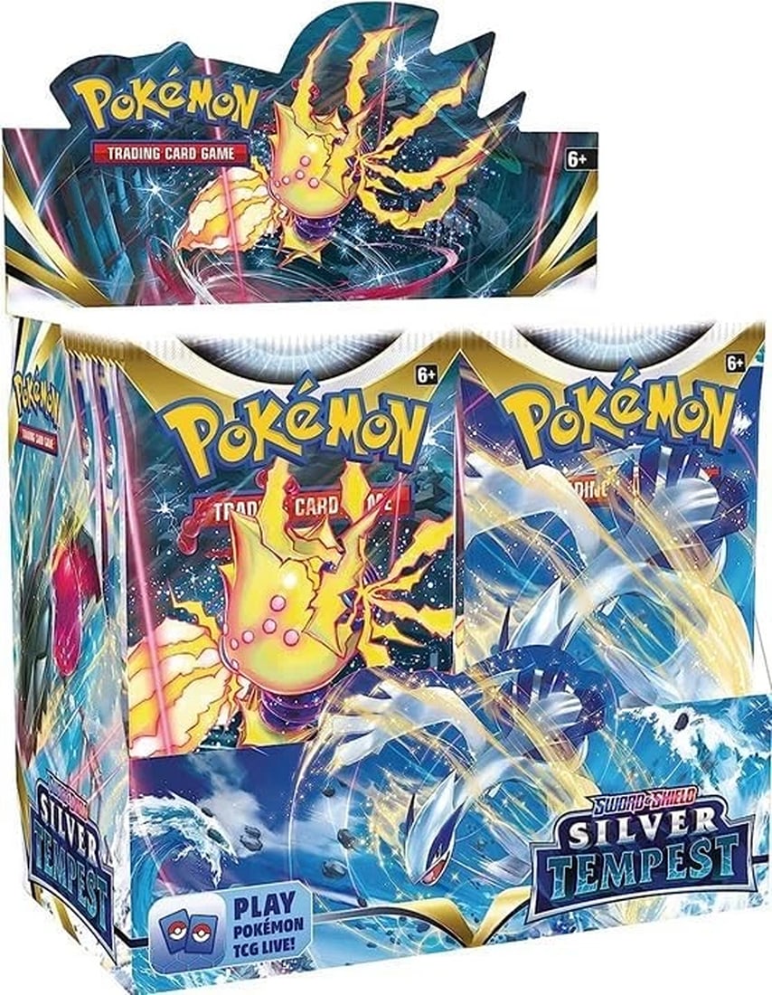 Pokemon TCG: Sword & Shield - Silver Tempest Booster Box - 36 Packs: Condition: New/Factory Sealed: A brand-new, unused, unopened, undamaged item (including handmade items).s. ,Brand: Pokemon,,Convention/Event: Pokémon League,Card Size: Standard,Set: Tempest,Configura
