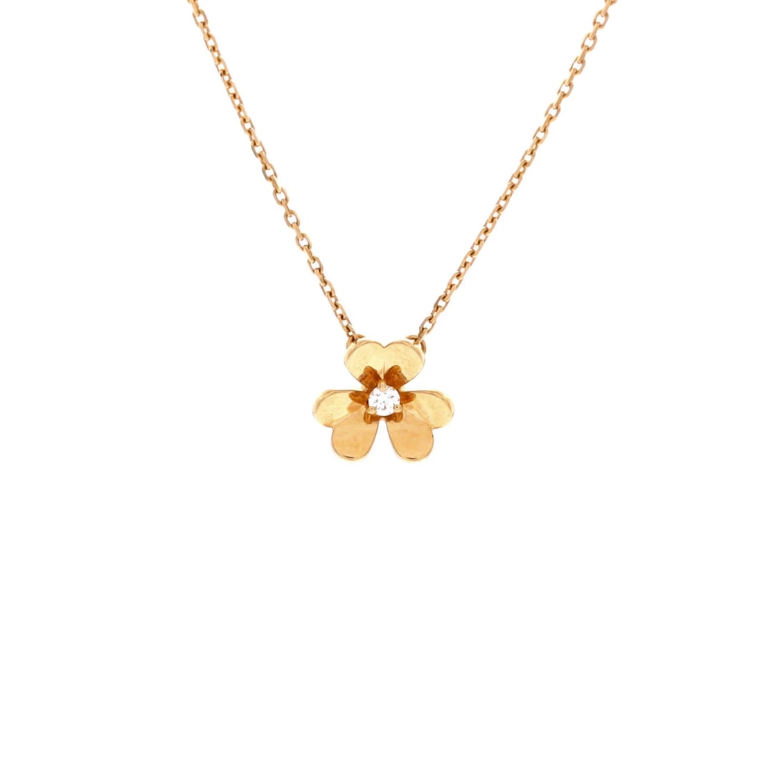 Van Cleef & Arpels Frivole Pendant Necklace 18K Yellow Gold and Diamond Mini: Condition: Pre-owned - Good,Brand: Van Cleef & Arpels,Main Stone: Diamond,Metal: 18K Yellow Gold,Metal Purity: 18K,Style: Pendant,Type: Necklace,Color: Yellow Gold,Material: 18K Yellow Gold, Diamond