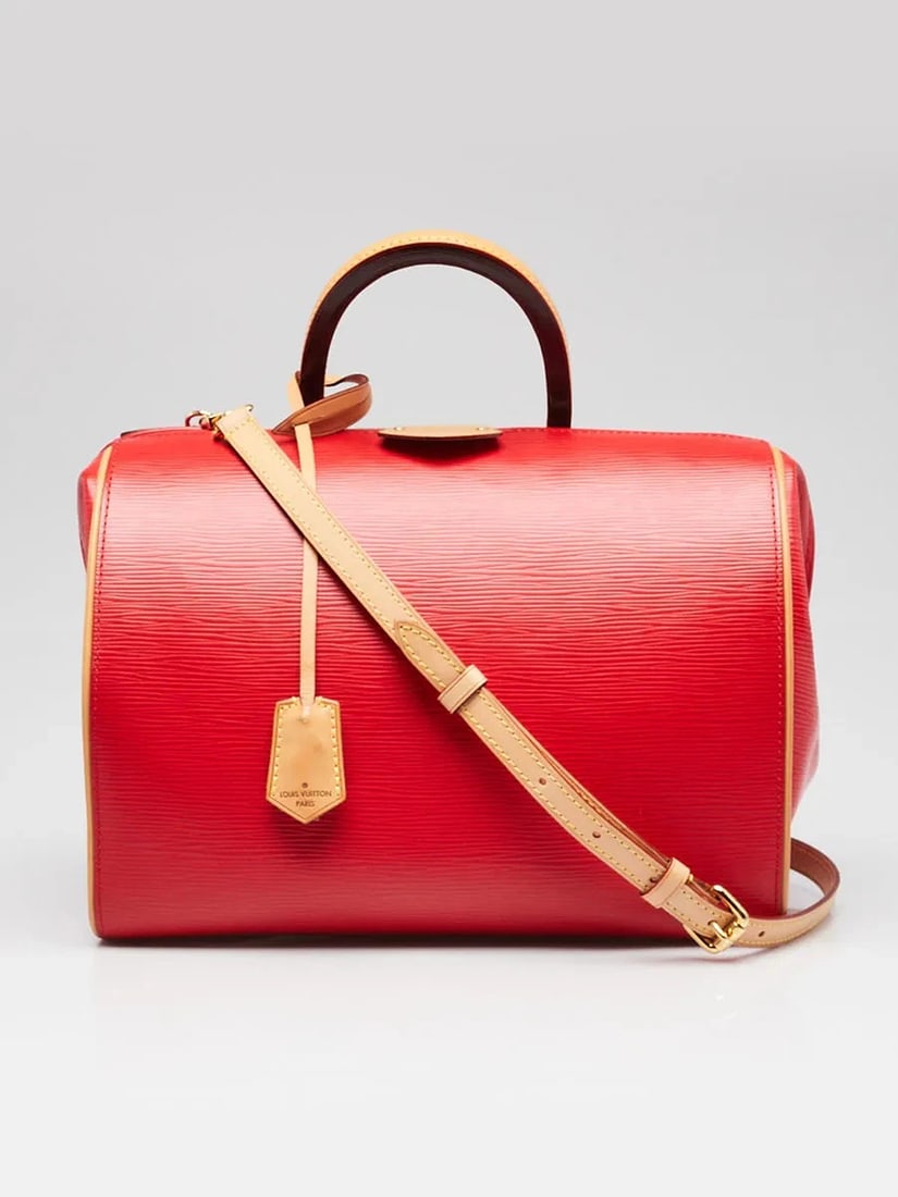 Louis Vuitton Coquelicot Epi Leather Doc PM Bag (1 of 12)