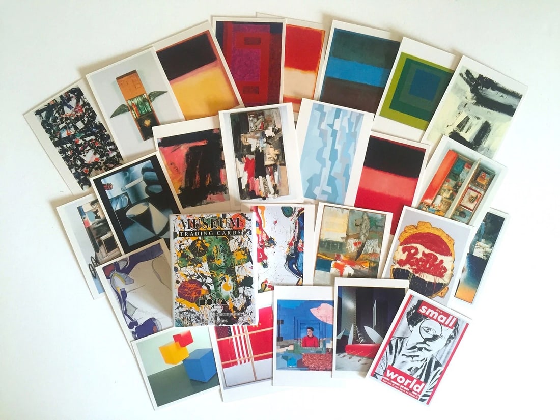 RARE VTG MUSEUM OF CONTEMPORARY ART LA MODERN ART TRADING CARDS 36PC BOXED SET (1 of 10)
