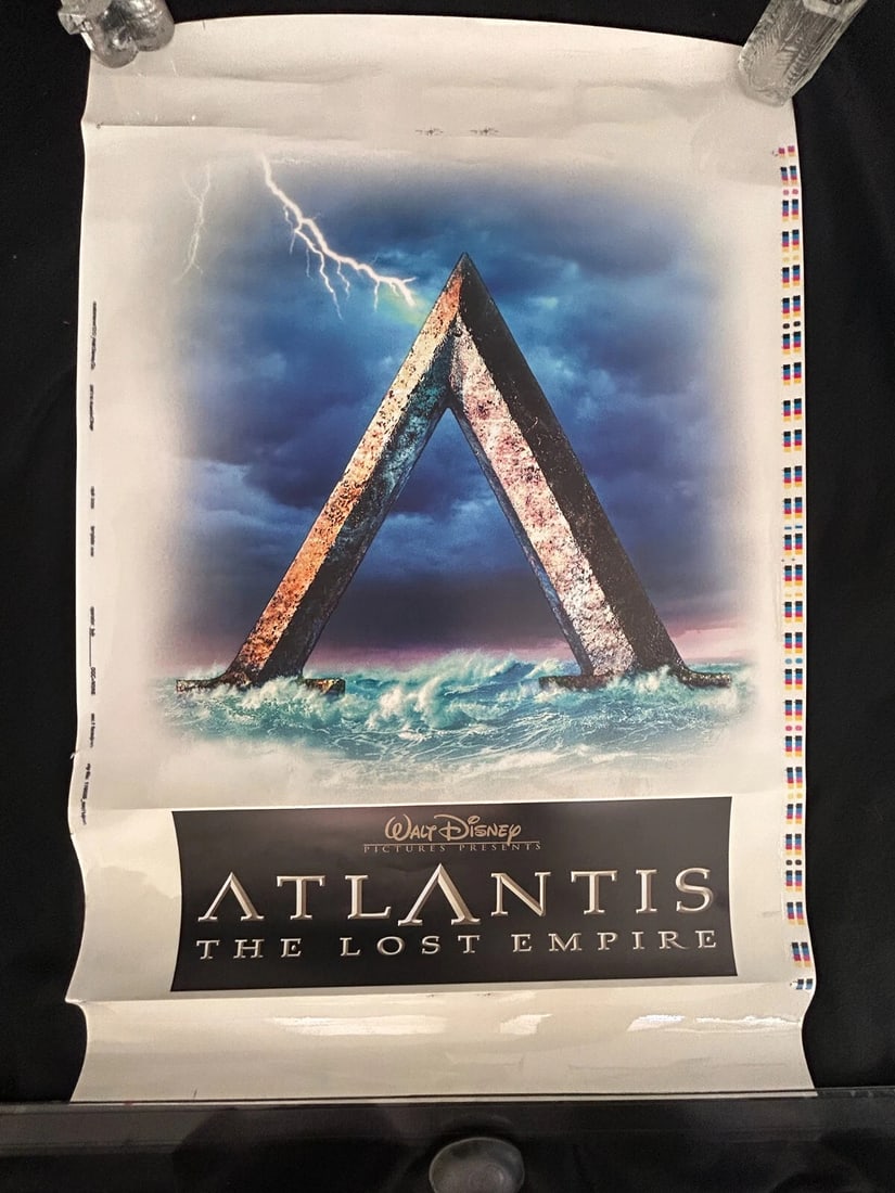 ATLANTIS - Orig. 2001 "PRINTERS PROOF" - DISNEY- MOVIE POSTER- MICHAEL J. FOX: Condition: Used,Country of Origin: United States,Industry: Movies,Movie: ATLANTIS,Object Type: Poster,Original/Reproduction: OriginalATLANTIS "PRINTERS PROOF" Orig. 2001- DISNEY- MOVIE POSTER MICHAEL