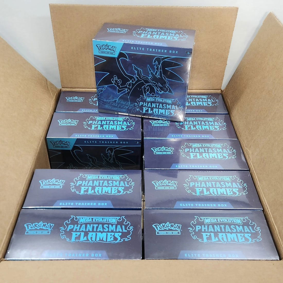 Pokemon Mega Evolution Phantasmal Flames Elite Trainer Box 2025 Lot of 10: Condition: New/Factory Sealed: A brand-new, unused, unopened, undamaged item (including handmade items). See the seller's listing for full details. ,Convention/Event: Pokémon League,Card Size: Standa
